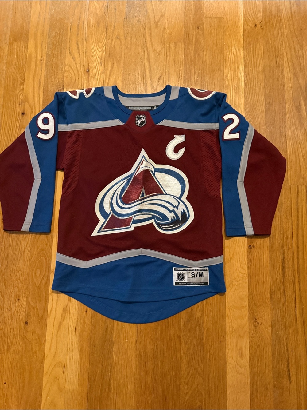 NHL Colorado Avalanche Burgundy and Blue Jersey